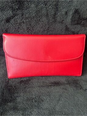 Classic Red Envelope Clutch - Smooth Finish